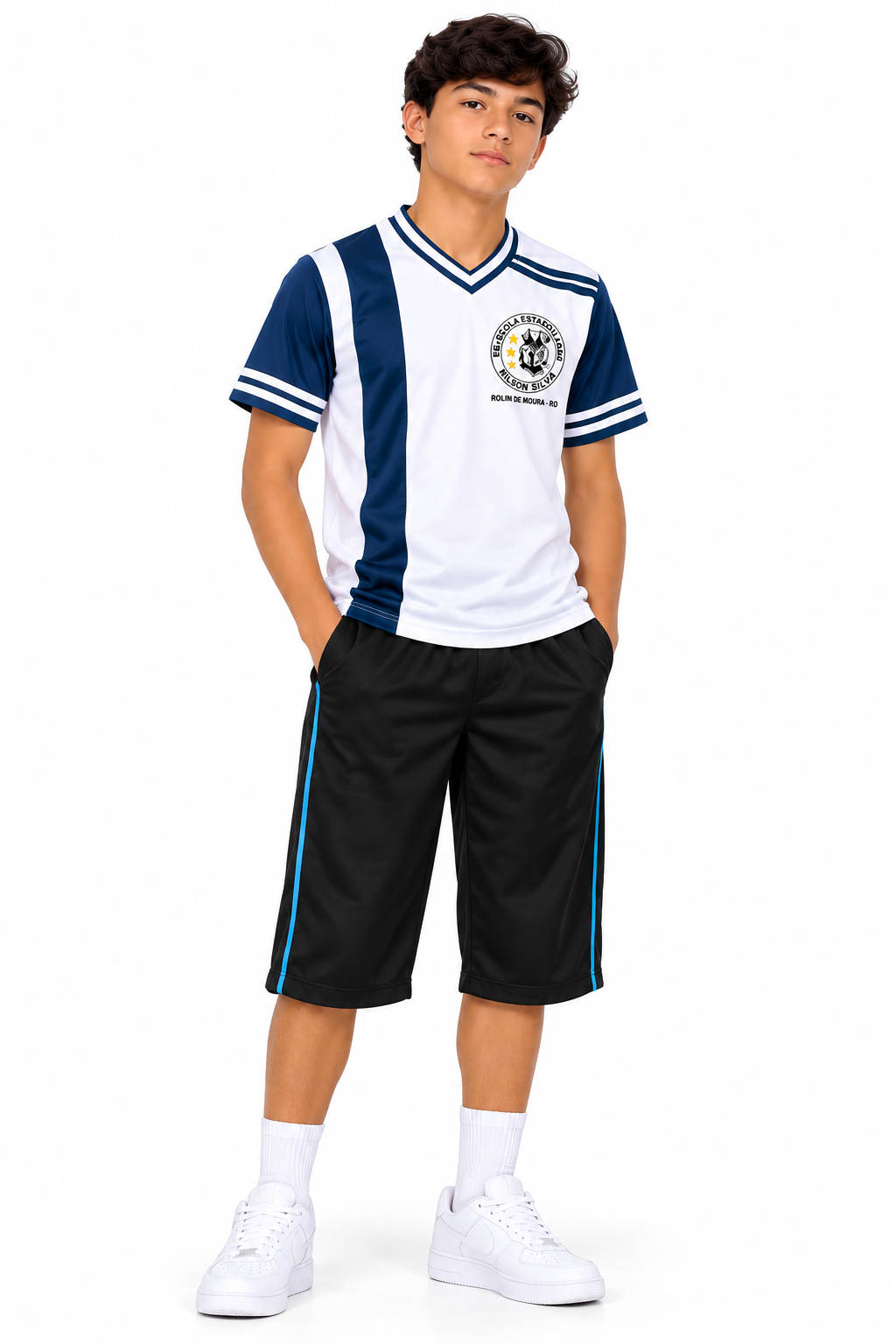 Short em Tactel – Escola Nilson Silva